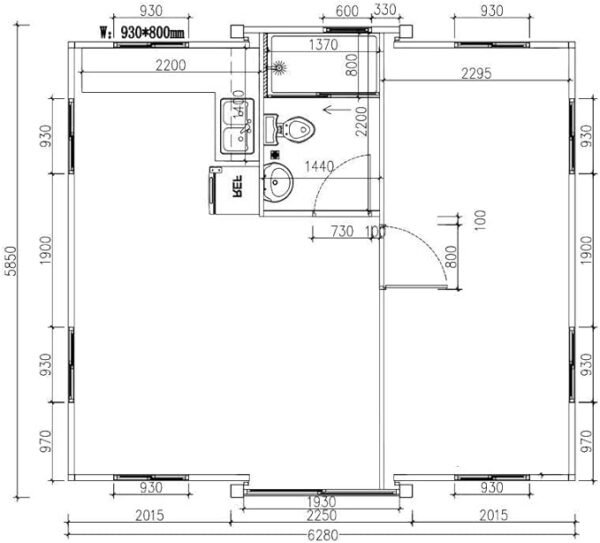 2 Bedroom Foldable House For Sale