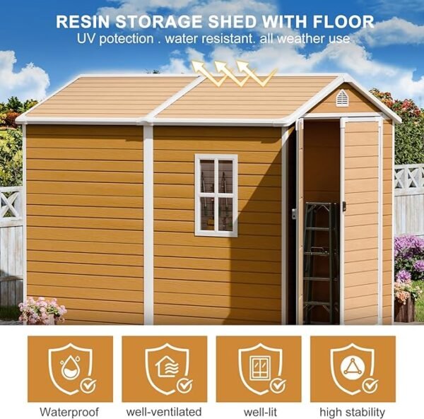 Outdoor Resin Storage Shed For Sale