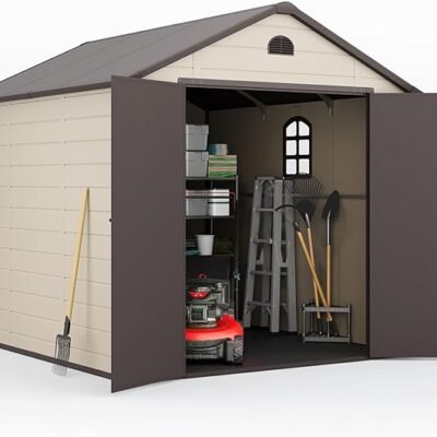 8x9.2ft Resin Garden Storage Shed For Sale