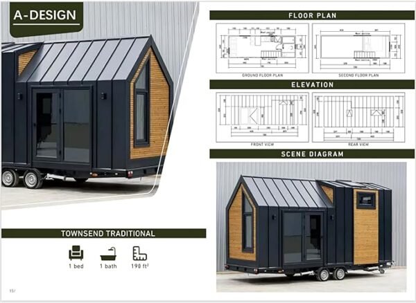 Fully Furnished Mobile Container House On Wheels