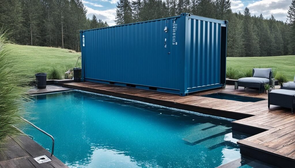 Shipping container pool durability