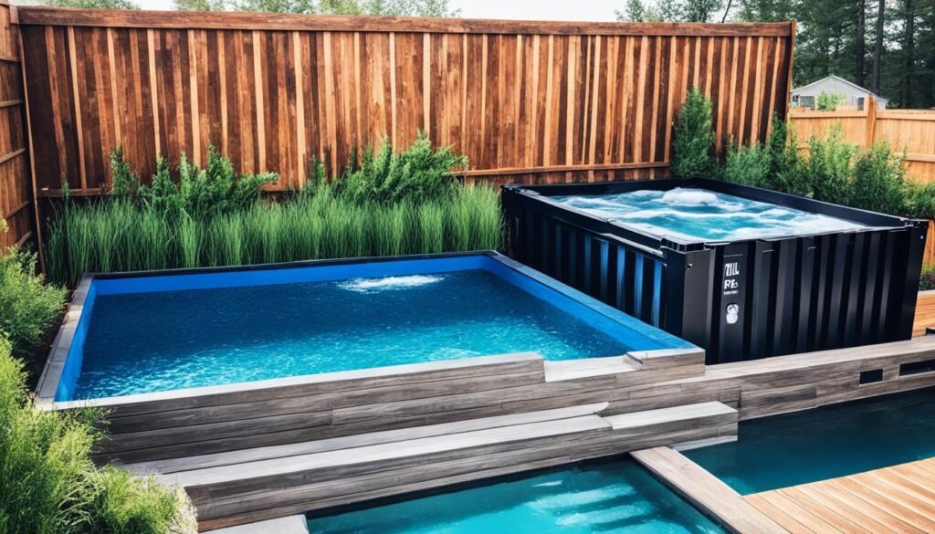 shipping container pool customization