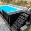 20ft Shipping Container Swimming Pool with Convenient Side Staircase - Image 10